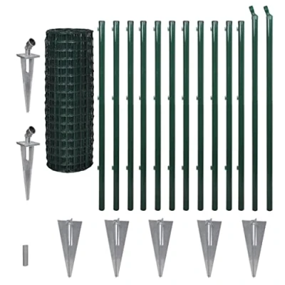 Afbeelding van VidaXL Hek 25x1,2 m staal groen