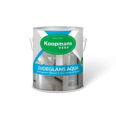 Afbeelding van Koopmans Zijdeglans Aqua Ready Mixed 0,25 ltr 374 zwart Huis &amp; Interieur