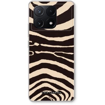 Afbeelding van Case Company® hoesje geschikt voor Xiaomi Poco X6 Pro Arizona Zebra Soft Cover Telefoonhoesje Bescherming aan alle Kanten en Schermrand
