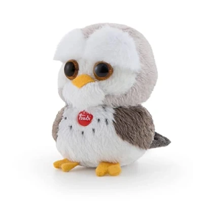 Afbeelding van Trudi Sweet Collection knuffel Uil 9 cm Hoge kwaliteit pluche Knuffeldier voor jongens en meisjes Grijs Wit 6x9x5 maat XXS