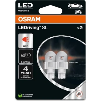 Image de 2 ampoules osram ledriving w16w 12v 1,4w