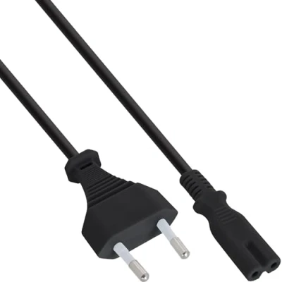 Image de InLine Câble d&#039;alimentation Europlug (M) pour power IEC 60320 C7 50 cm noir
