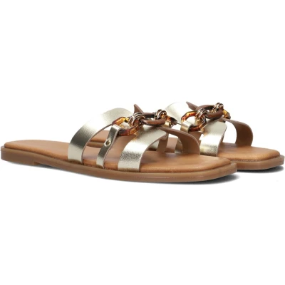 Afbeelding van Notre V Muiltjes, Dames, Maat: 37, Goud Schoenen
