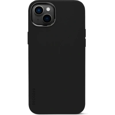 Afbeelding van DECODED Siliconen Back Cover iPhone 14 en 13 Anti Bacterieel Hoesje Magnetische Technologie van Apple Zwart