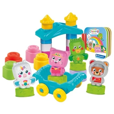 Afbeelding van Clementoni 17835 Soft Clemmy Hero &amp; Princess Playset Blokken Voor Kinderen, Sensorisch Spel, En Personages, Educatief Speelgoed Baby&#039;s Van 6 36 Maanden, Gemaakt In Italië