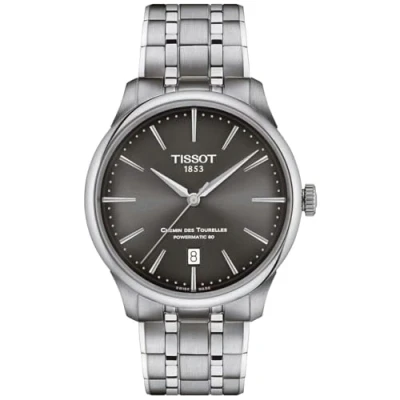 Afbeelding van Tissot Chemin Des Tourelles Powermatic 80 T1398071106100 Horloge Staal Zilverkleurig Ø 39 mm