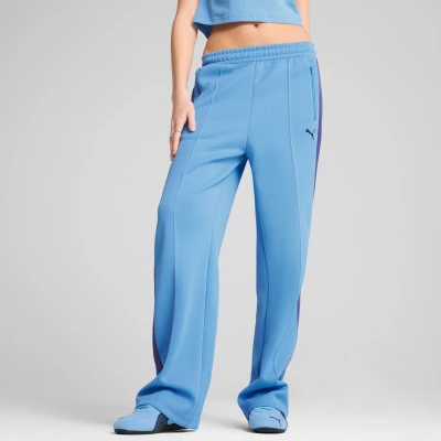 Afbeelding van Puma Always ON Straight Track Pants Trainingsbroek, Dames, Maat: Large, Team light blue