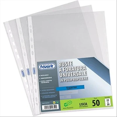 Afbeelding van Favorit 100460916 sheet protector 500 x 700 mm Polypropyleen (PP) 10 stuk(s)