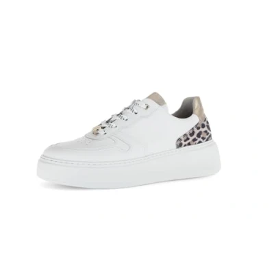 Afbeelding van Gabor Leopard Sneakers wit Leer Dames Maat 38.5