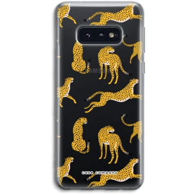 Afbeelding van Case Company® hoesje geschikt voor Samsung Galaxy S10e Luipaard Soft Cover Telefoonhoesje Bescherming aan alle Kanten en Schermrand