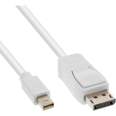 Afbeelding van Mini DisplayPort kabel versie 1.2 (4K 60 Hz) bi directioneel / wit 1 meter