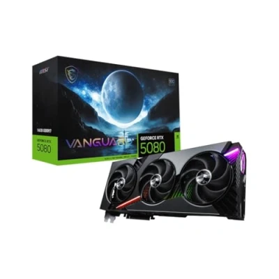 Afbeelding van MSI NVIDIA GeForce RTX 5080 16G VANGUARD SOC Videokaart 16 GB GDDR7 PCIe 5.0 1x HDMI 2.1b 3x DisplayPort 2.1a
