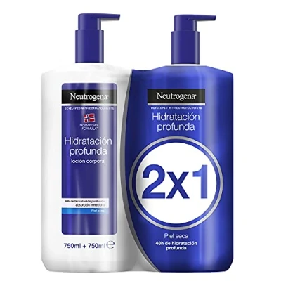 Afbeelding van Hydraterende Body Lotion Neutrogena Droge Huid momentopname Absorptie (2 x 750 ml)