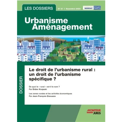 Image de Les Dossiers Urbanisme Aménagement n61 octobre 2024