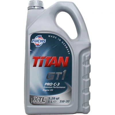 Afbeelding van Fuchs Titan GT1 PRO C 3 5W 30 5L Motorolie 601426384 BMW: X3, Touring, Saloon, AUDI: A4 B8 Avant, A3 Sportback, A5 Coupe, SKODA: Fabia 2