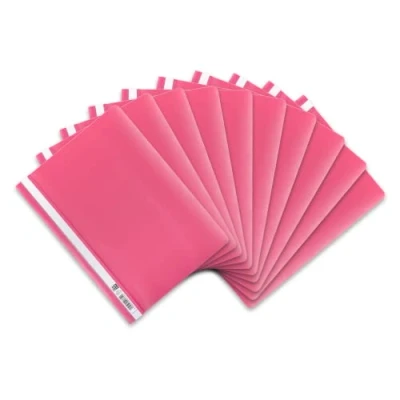 Image de Lot de 10 chemises en plastique A4 ELBA 100742 Moderne 31 x 22,8 0,3 cm rose bonbon