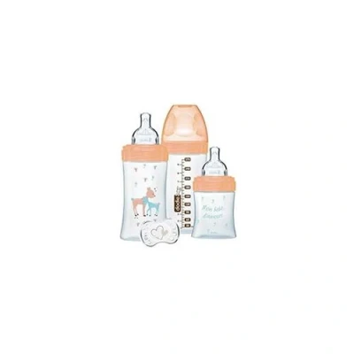 Image de Dodie Coffret Sensation+ Verre 1 Biberon 150Ml 2 Biberons 270Ml Anti Colique Sucette 0 Mois