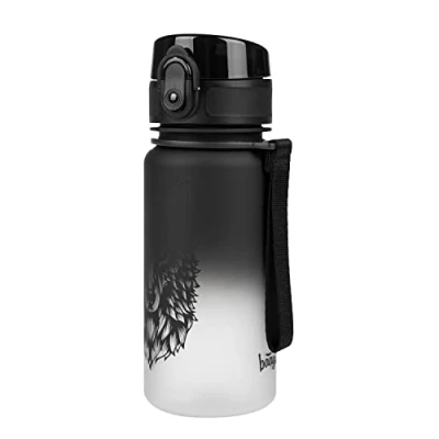 Afbeelding van Baagl Drinkfles voor kinderen, lekvrij, waterfles 350 ml, kleuterschool, school en sportfles jongens, meisjes, Tritan wolf