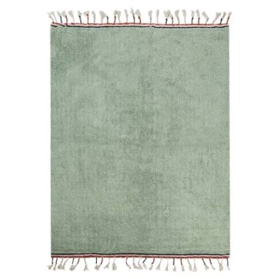 Afbeelding van Vloerkleed katoen groen 140 x 200 cm CAPARLI