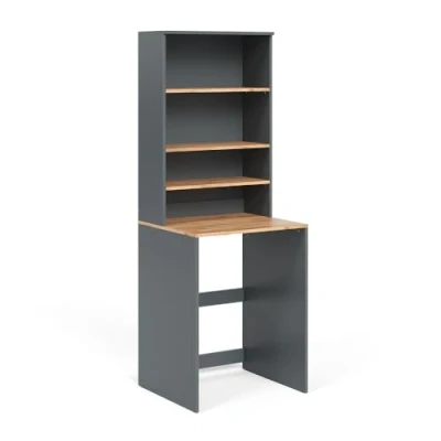 Afbeelding van Vicco VictorWasmachinekast 66 x 88.2 cm 2 delen met plank Antraciet/gouden eik