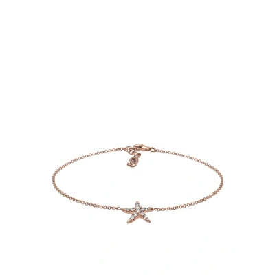Afbeelding van Elli Seestern Enkelbandjes Rose goldcoloured, Dames, Maat: 22, gold coloured
