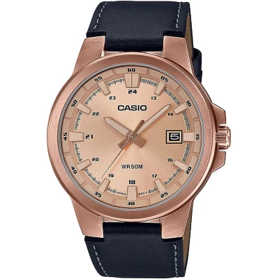 Afbeelding van Casio Unisex Horloge Rose goldcoloured/black, Maat: One Size, gold coloured/black