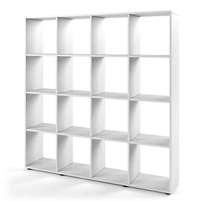Afbeelding van Vicco ruimteverdeler Karree 16 vakken boekenplank staande plank archiefkast wandrek (wit)