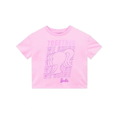 Afbeelding van Barbie T shirt voor kinderen, meisjeskleding van katoen, officiële merchandise, Roze