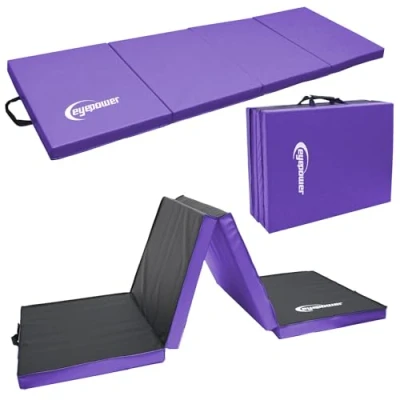 Afbeelding van 180x60 XL Gymnastiekmat voor Thuis Opvouwbaar 5cm dikke Turnmat Zachte Vloermat Kinderen
