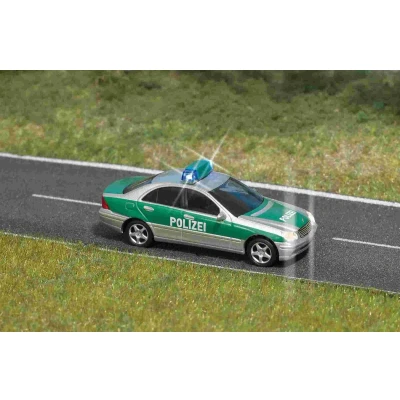 Afbeelding van Busch 5630 H0 Hulpdienstvoertuig Mercedes Benz C klasse politiewagen Polizei