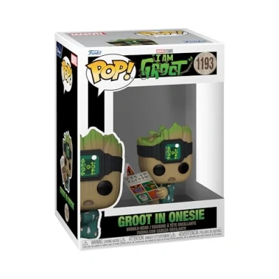Image de Figurine Funko Pop Marvel I Am Groot in Onesie with Book