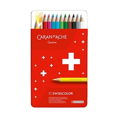 Afbeelding van Kleurpotloden Caran d&#039;Ache Swisscolor 12stuks ass