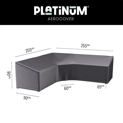 Afbeelding van Aerocover Loungesethoes L/Trapeze 255x255x90x65/90 Antraciet 90,00cm x 255,00cm