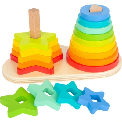 Afbeelding van Small Foot Regenboog stapeltoren