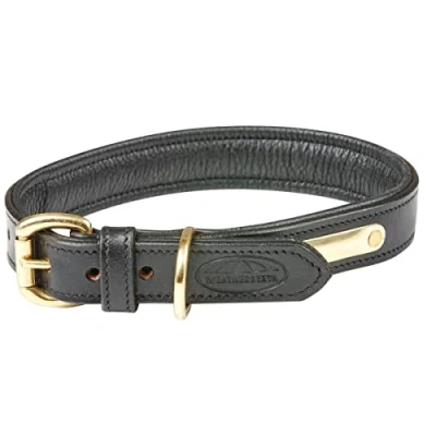 Image de Weatherbeeta Collier pour Chien Padded Leather Noir XS