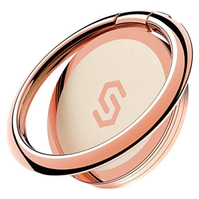 Afbeelding van Syncwire Vinger Ring Houder voor Mobiele Telefoon 360 Draaibaar Rose Goud