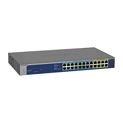Image de NETGEAR GS524UP Commutateur non géré 8 x 10/100/1000 (PoE+) + 16 (PoE++) de bureau, Montable sur rack PoE++ (480 W) CA 100 230 V