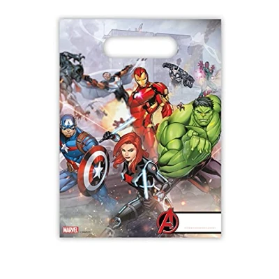 Afbeelding van Traktatie zakje Mighty Avengers 6 stuks