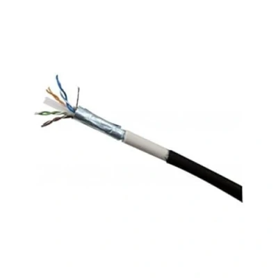 Afbeelding van Exertis Connect patchkabel F/UTP, CAT.6, waterdicht, zwart, 50,0 m Waterdichte met bijzonder slanke (F/UTP, CAT6, 50 m), Netwerkkabel