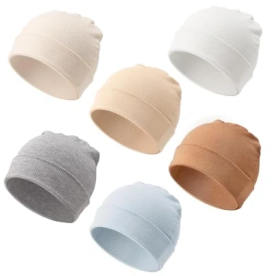 Afbeelding van DRESHOW 6 stuks babymuts voor pasgeborenen, peuters, zacht, schattig, gebreid, baby&#039;s, uniseks, ziekenhuismutsen, warm, kinderen, jongens en meisjes, 0 24 maanden, Sets: Beanie Hoeden