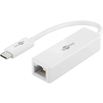 Afbeelding van Netwerkadapter USB C naar RJ45 Goobay (USB 3.1, Max. 5 Gbps, Wit)