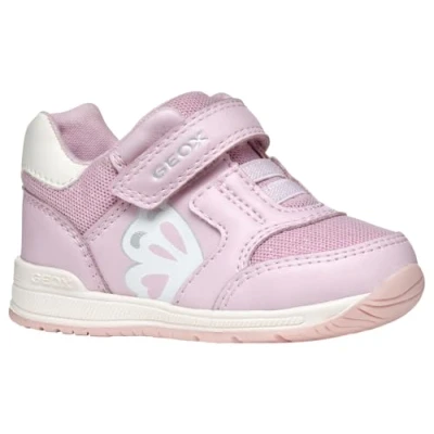 Image de Geox B Rishon Girl A Chaussures pour bébé fille, Rose/blanc cassé, 22 EU