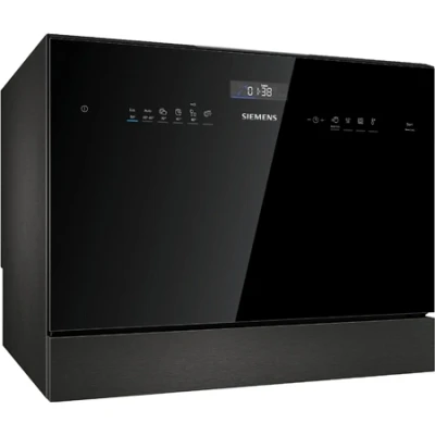 Afbeelding van Siemens SK25IB00TE iQ500 Mini vaatwasser Vrijstaand 55 cm Zwart hygiënePlus Energielabel E