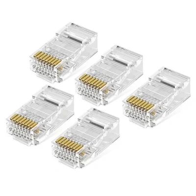 Image de Lot de 50 Cat 5 Connecteur RJ45 Ethernet Réseau Embout Fiche Blindé STP 8P8C .