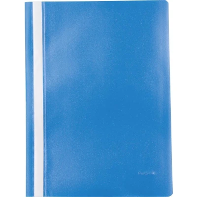Afbeelding van Pergamy Snelhechtmap, Ft A4, Pp, Pak Van 5 Stuks, Donkerblauw Snelhechtmap