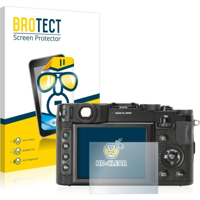 Afbeelding van BROTECT Screenprotector voor Fujifilm X10 Folie Beschermfolie transparant (2 Stuks)