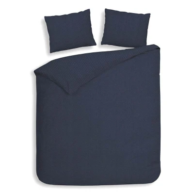 Afbeelding van Heckettlane Spina Dekbedovertrek Lits jumeaux 240x200/220 cm Dark Blue