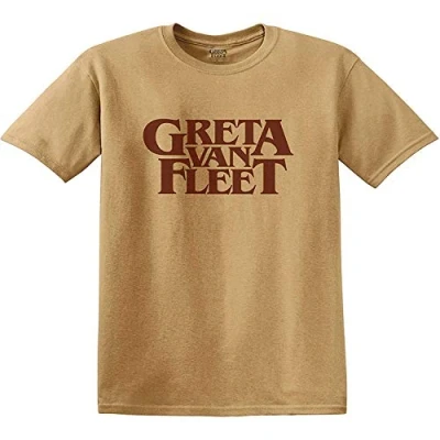 Afbeelding van Greta Van Fleet Logo Heren T shirt 2XL Geel