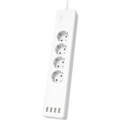 Afbeelding van Hama Wlan Stekkerdoos 4 Weg Zonder Hub Individueel Schakelbaar Usb