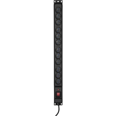 Afbeelding van ActiveJet Combo 12 Socket Power Strip 3M Black.